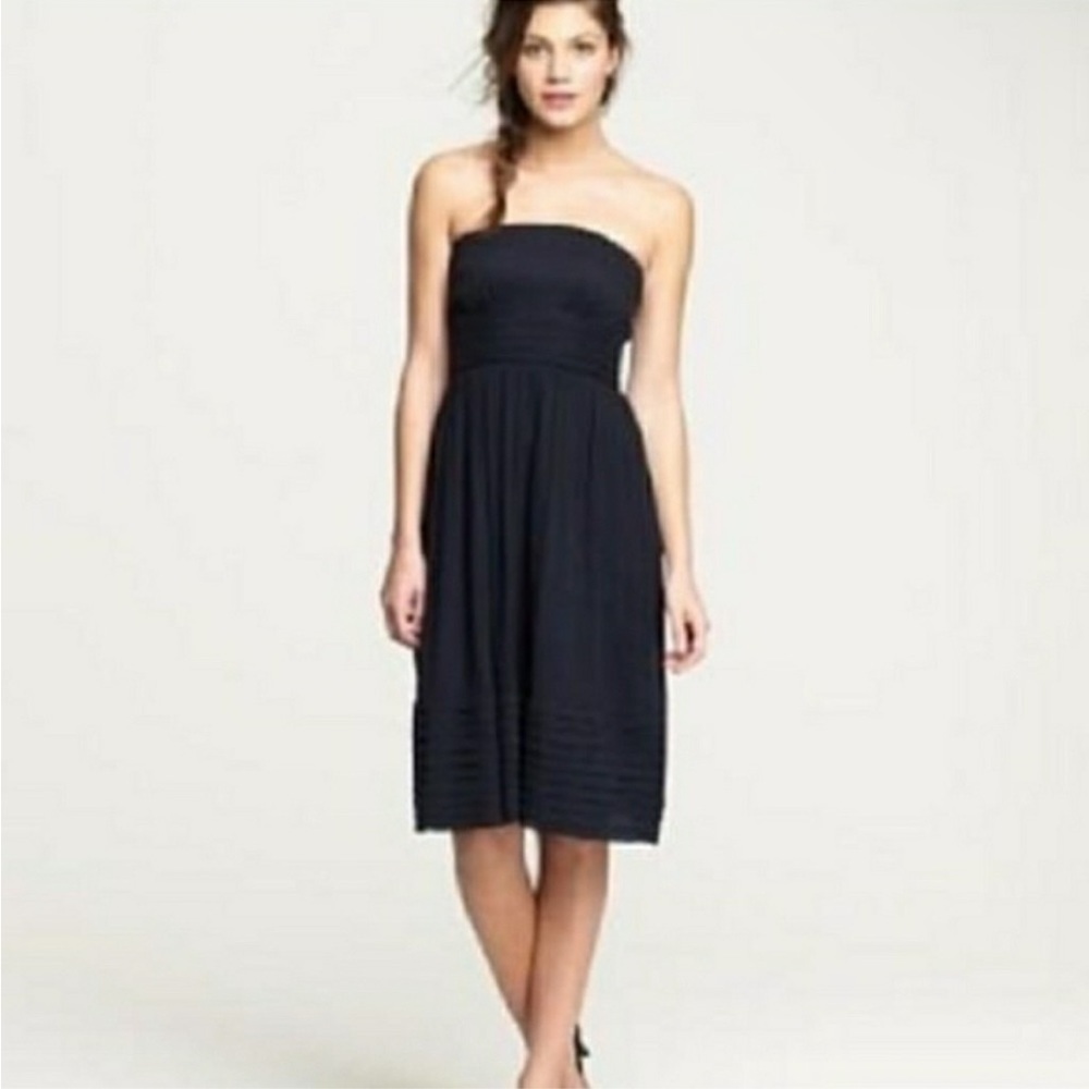 J. Crew "Juliet"‎ Silk Chiffon Strapless Dress Size 6 NEW